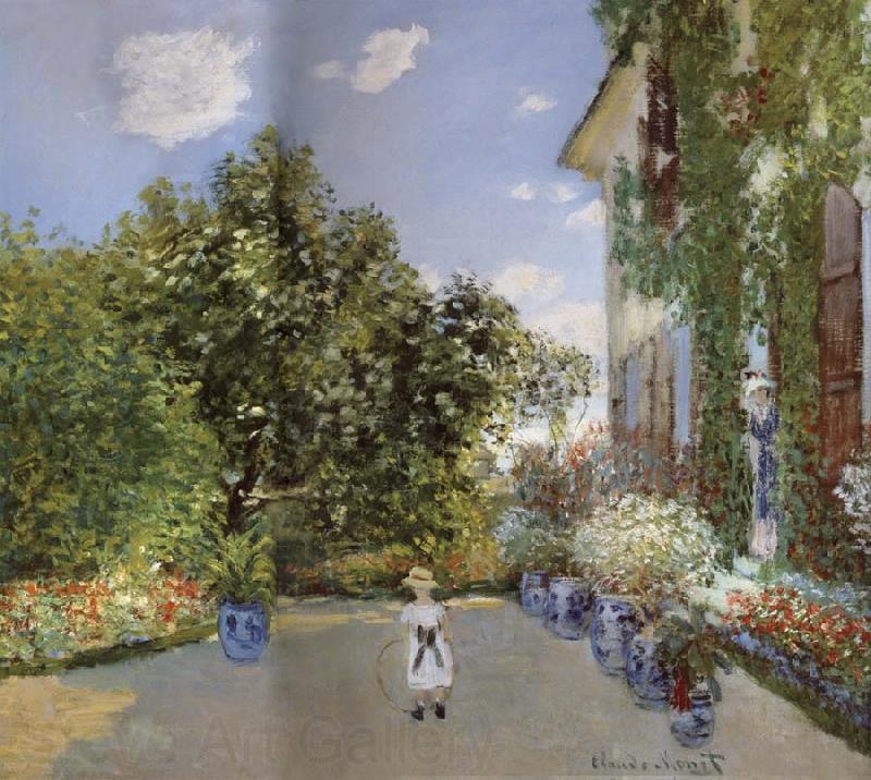Claude Monet The Artist-s House at Argenteuil Spain oil painting art